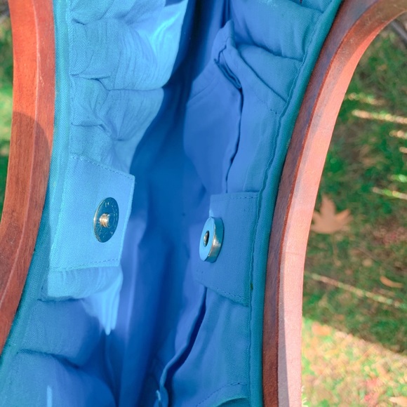 Vintage Wicker/Basket Weave Large Clutch - Picture 5 of 8